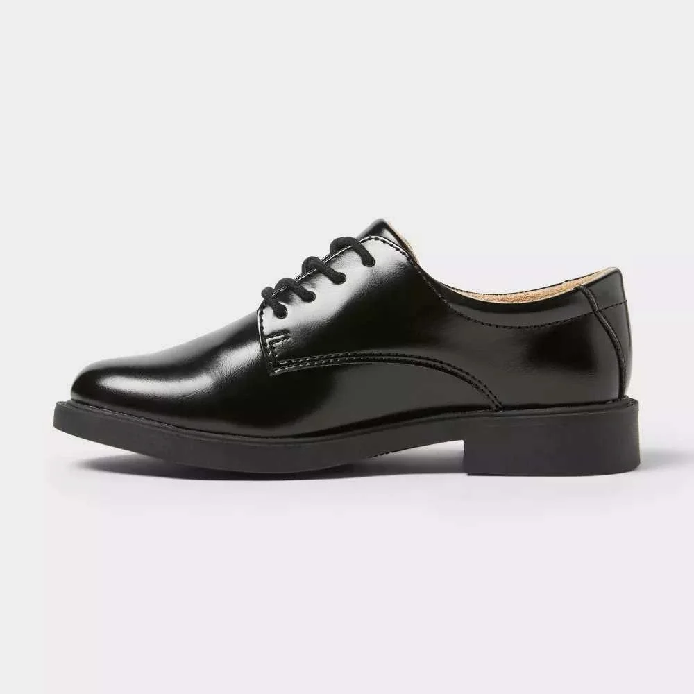 Little Boy Will Oxford Dress Shoes by Cat & Jack Black Size 1 New With Tags